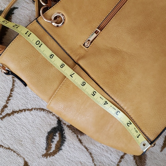 MKF Collection Rylee Tote Handbag Vegan Leather Multi-Functional Crossbody Bag - Picture 10 of 16